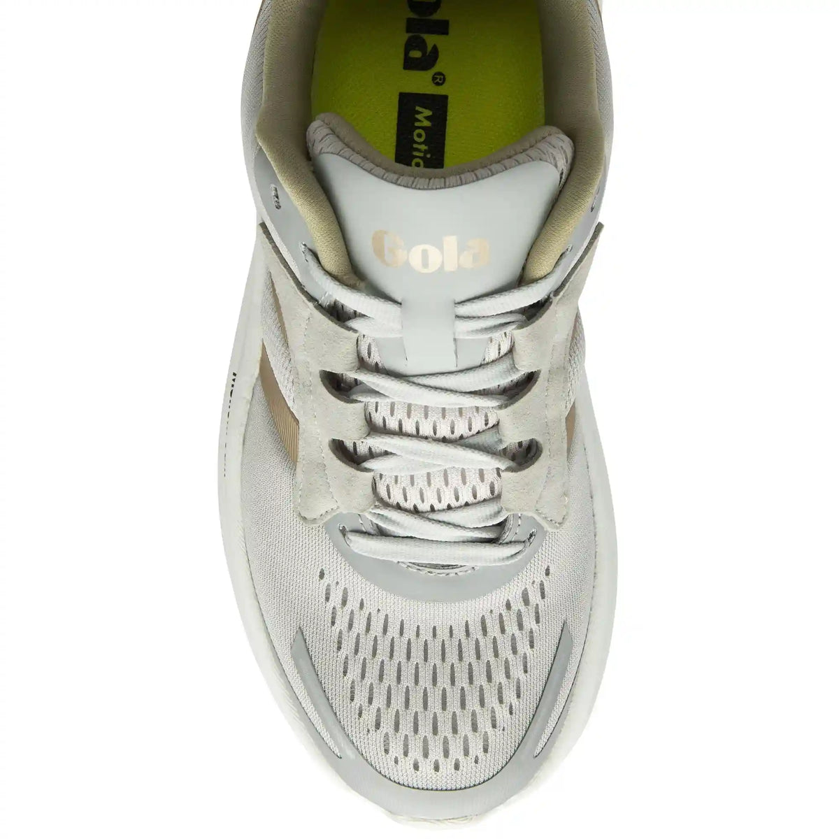 Gola Performance Women's Veris Tempo Sneakers - Arcade White/Metallic Gold