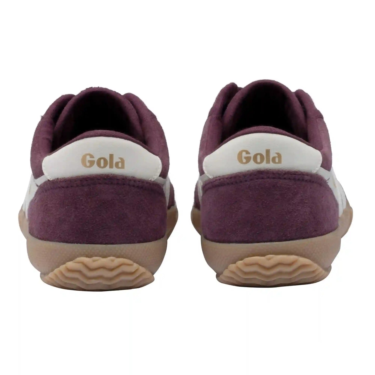 Gola Classics Women's Badminton Suede Plimsoll Sneakers - Windsor Wine/Off White/Gum