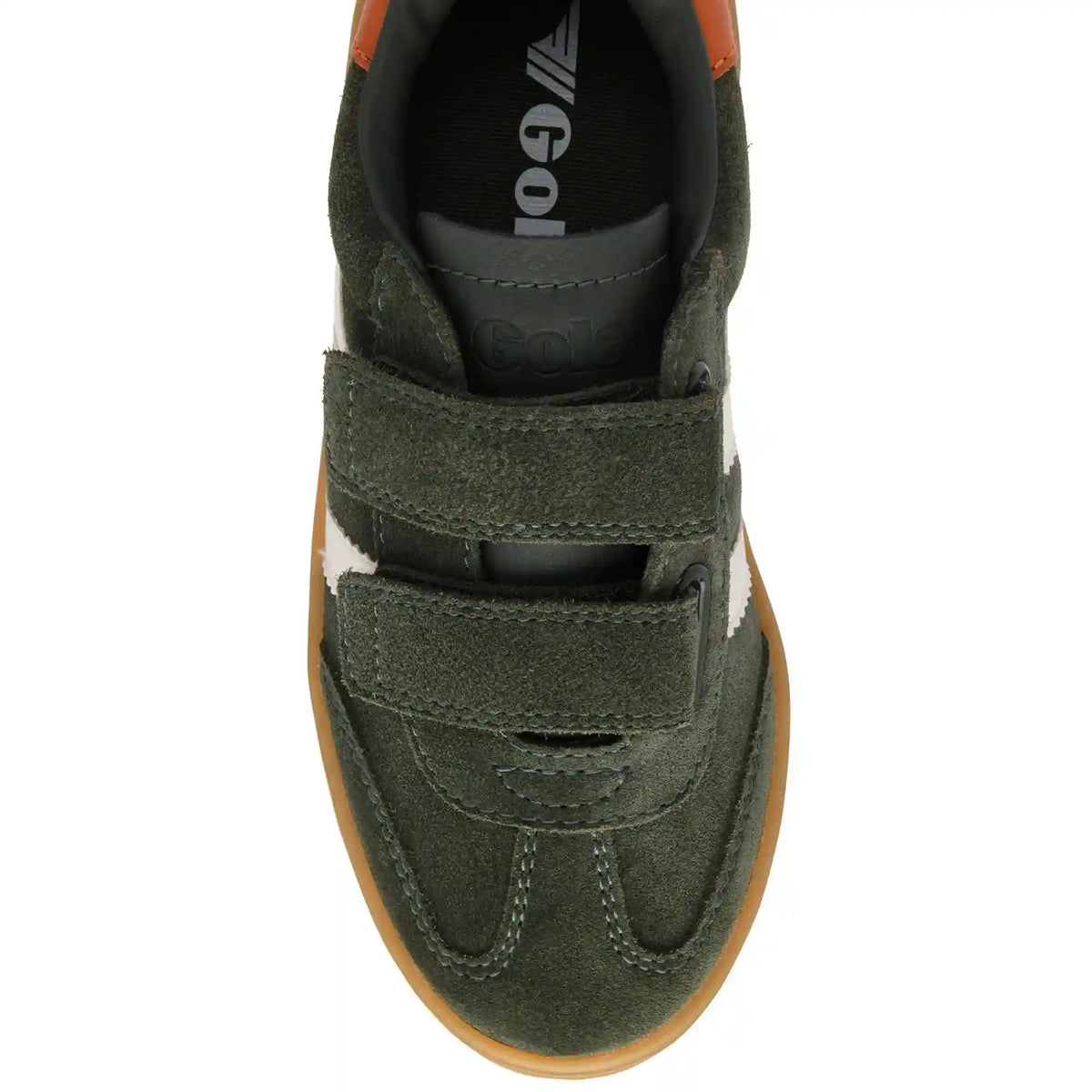 Gola Classics Kids' Viper Strap Sneakers - Dark Khaki/Off White/Moody Orange/Gum