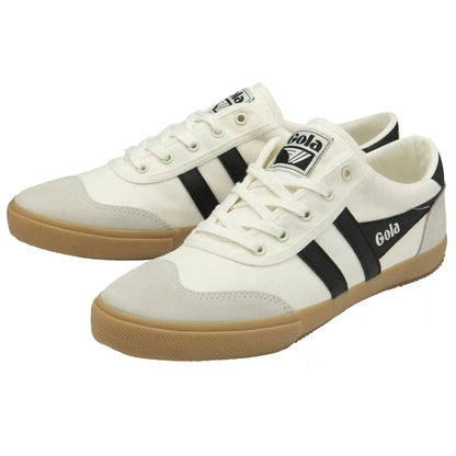 Gola Classics Men's Badminton Plimsoll Sneakers - Off White/Black/Gum