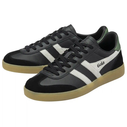 Gola Classics Men's Viper Leather Sneakers - Black/Off White/Evergreen/Gum