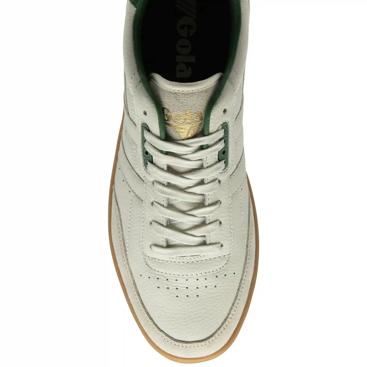 Gola Classics Men's Contact Leather Sneakers - Off White/Green/Gum
