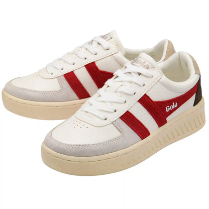 Gola Classics Women's Grandslam Trident Sneakers - White/Lollipop/Bone