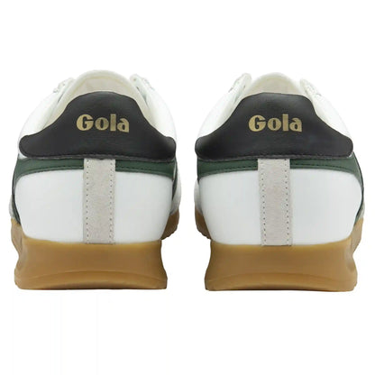 Gola Classics Men's Torpedo Leather Sneakers - White/Evergreen/Black