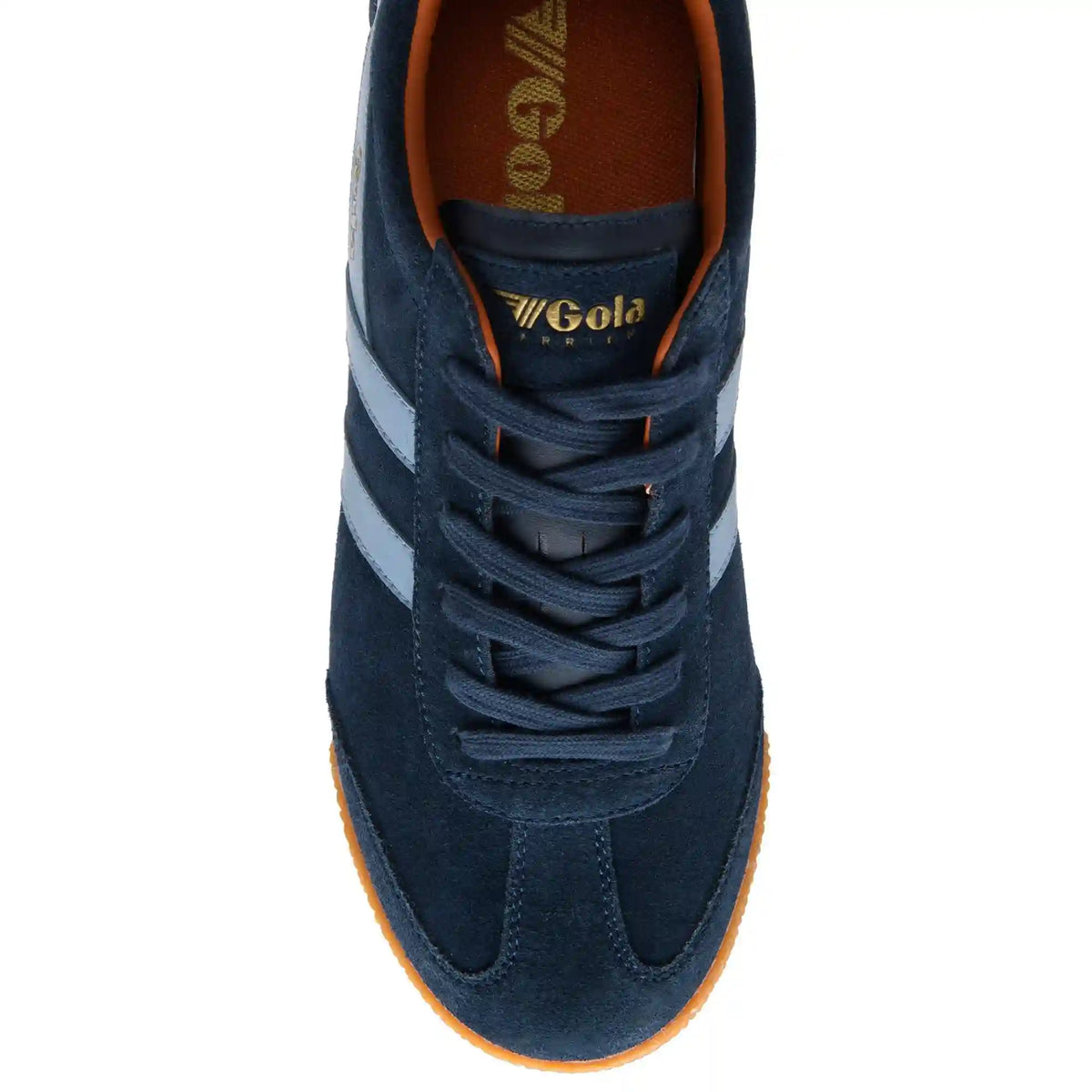Gola Classics Men's Harrier Suede Sneakers - Navy/Iceberg/Moody Orange