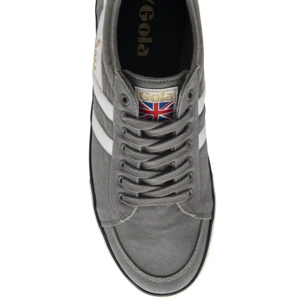 Vegan Gola Classics Men's Comet Plimsoll Sneakers - Ash/White/Navy