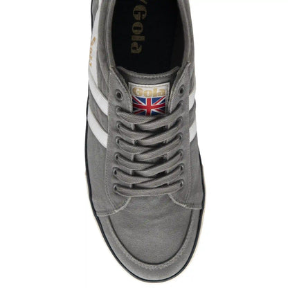 Vegan Gola Classics Men's Comet Plimsoll Sneakers - Ash/White/Navy