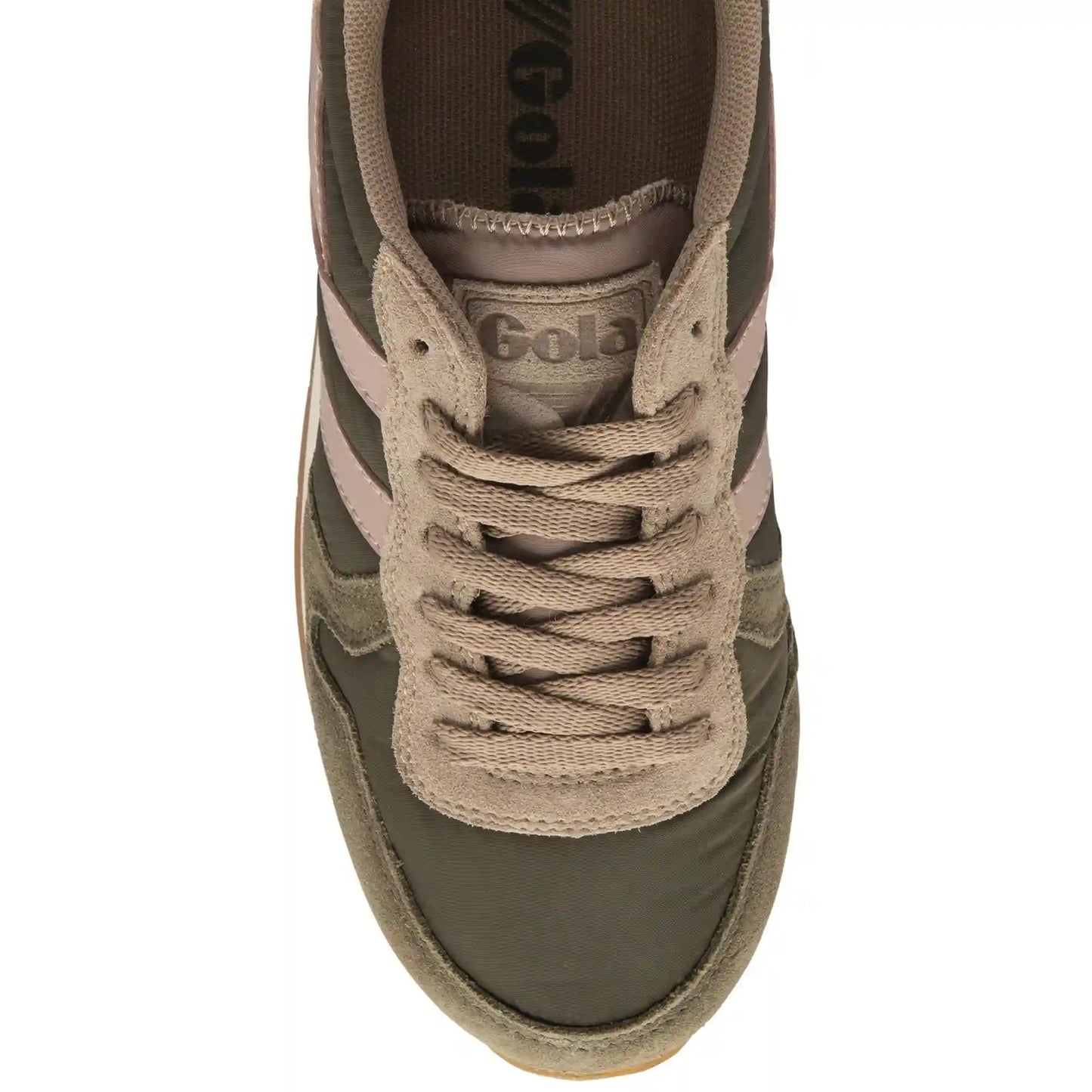 Gola Classics Women's Daytona Chute Sneakers - Khaki/Cappuccino/Coral Pink