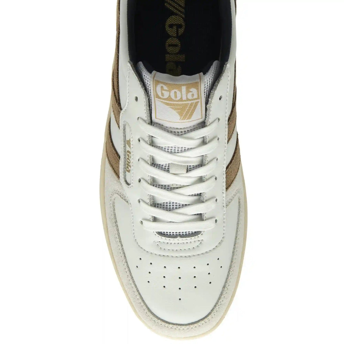 Gola Classics Men's Hawk Sneakers - White/Tobacco/Navy
