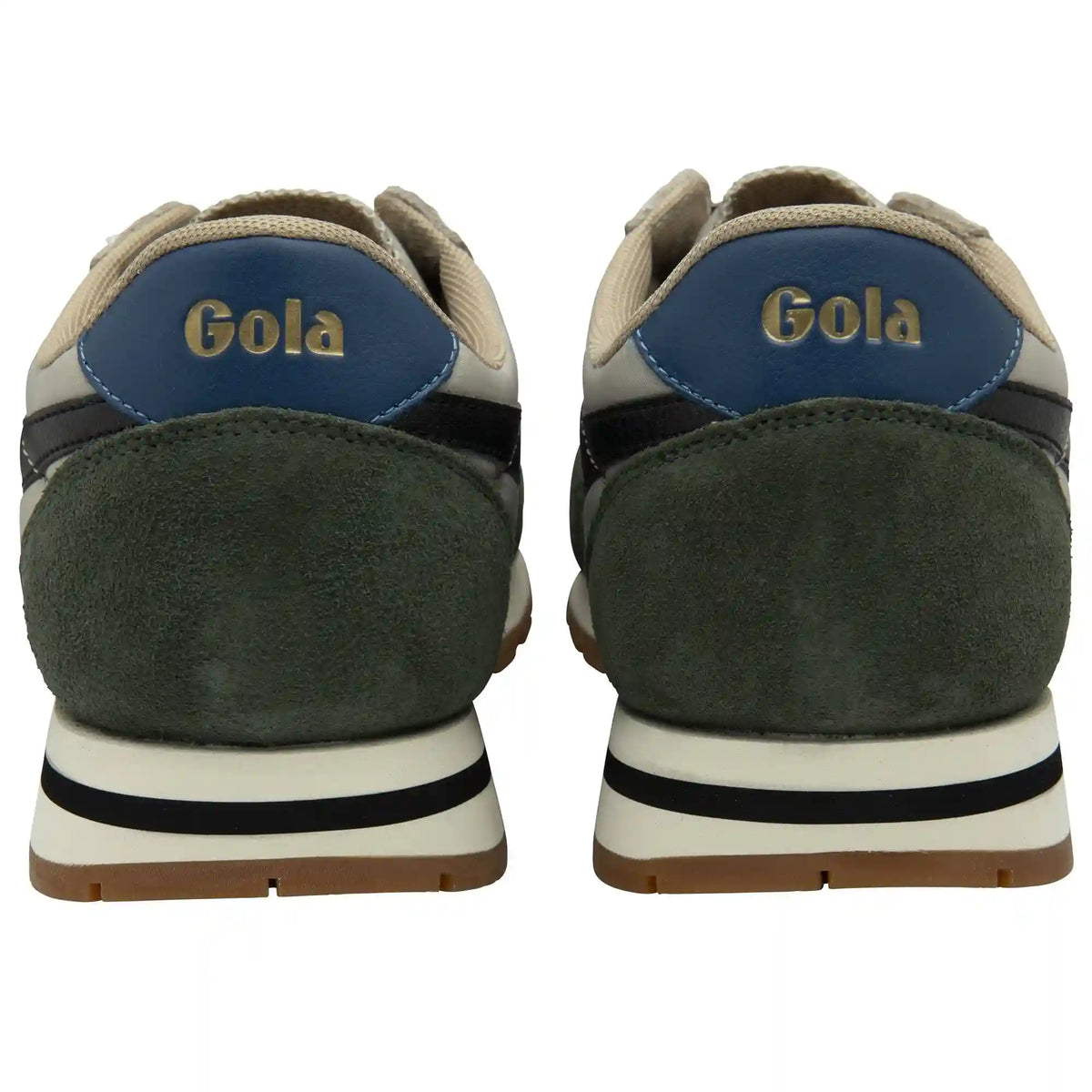 Gola Classics Men's Daytona Chute Sneakers - Bone/Dark Khaki/Black