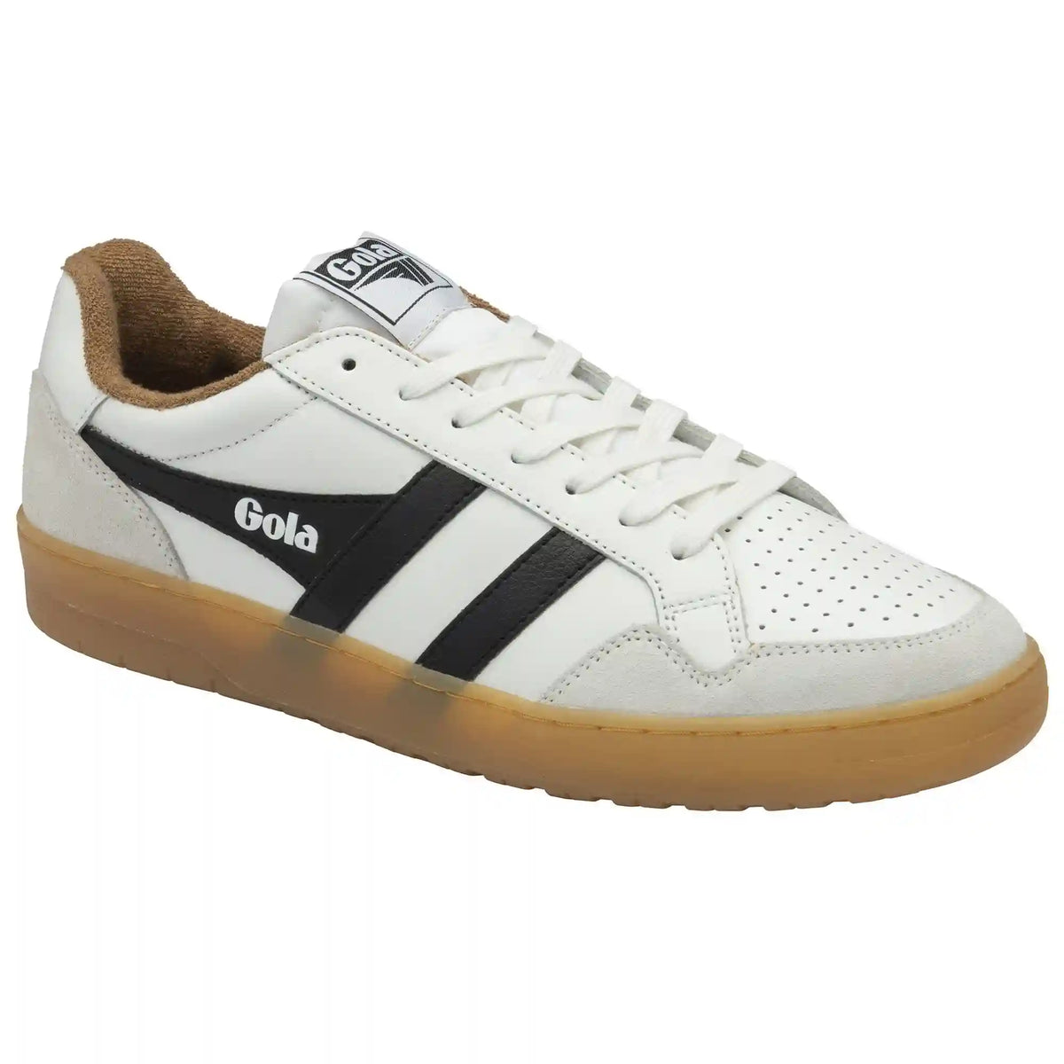 Gola Classics Men's Eagle '86 Sneakers - White/Black/Tobacco/Gum