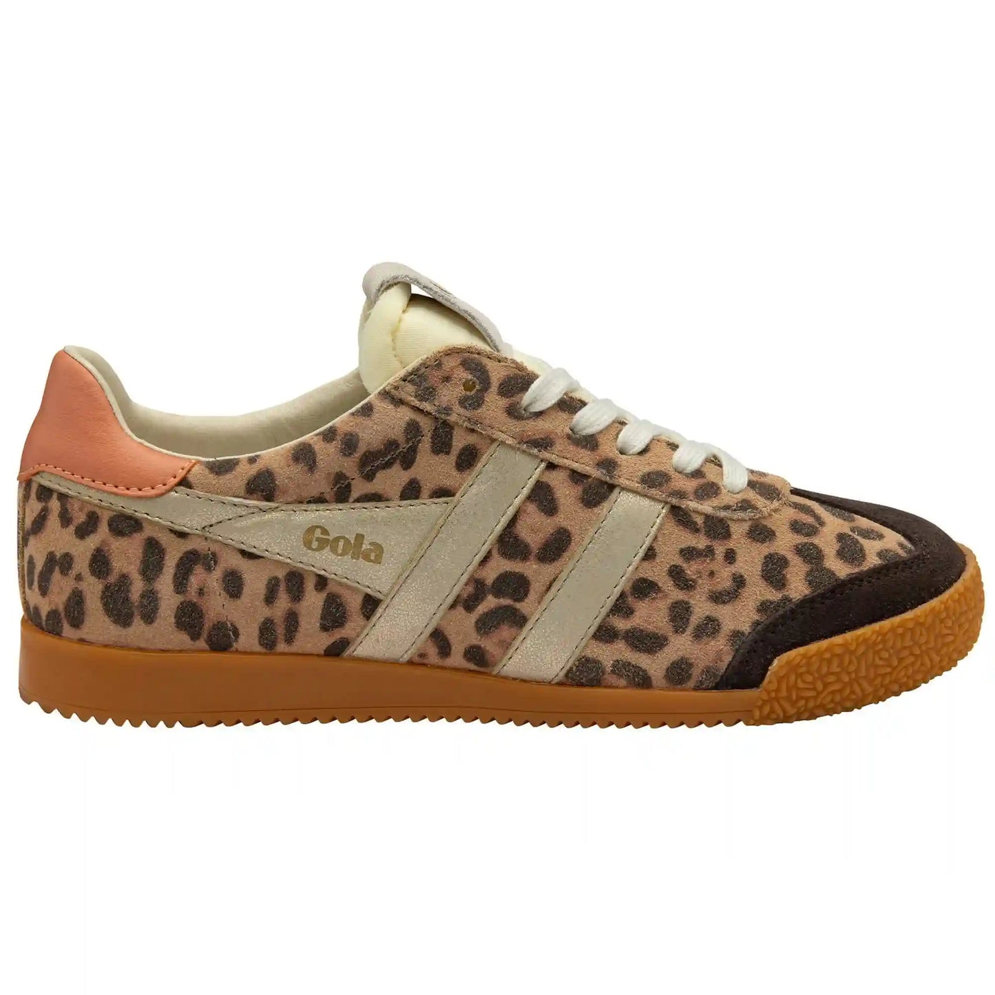 Gola Classics Women's Elan Safari Sneakers - Leopard/Mocha/Gold/Terracotta