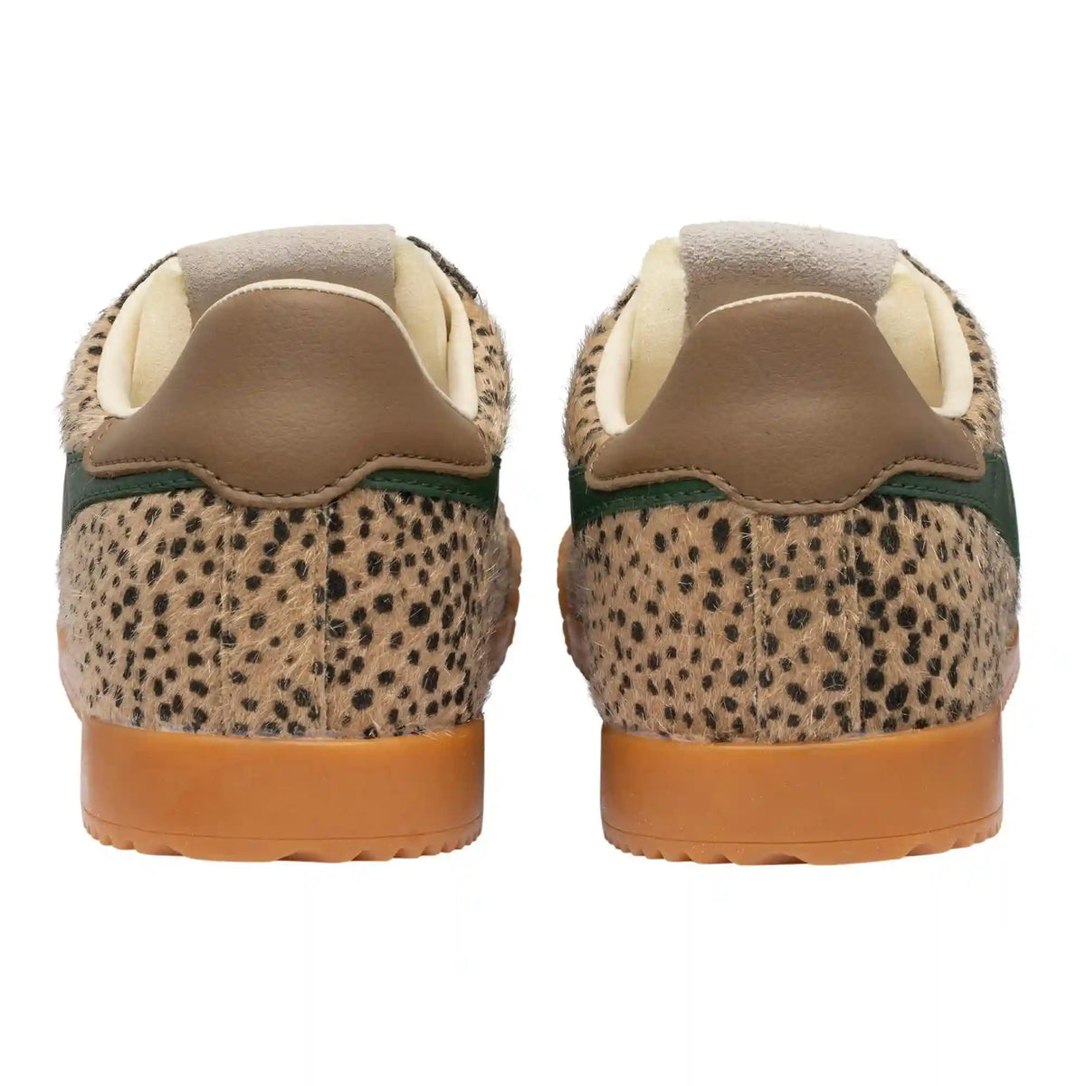 Gola Classics Women's Elan Savanna Sneakers - Tan Cheetah/Tobacco/Evergreen