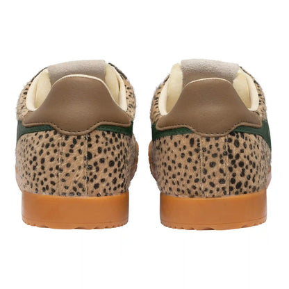 Gola Classics Women's Elan Savanna Sneakers - Tan Cheetah/Tobacco/Evergreen