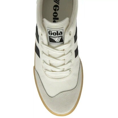 Gola Classics Men's Badminton Plimsoll Sneakers - Off White/Black/Gum