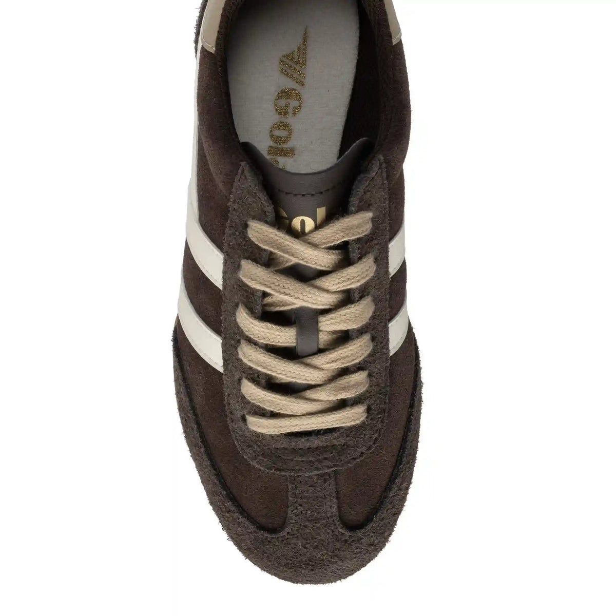 Gola Classics Women's Sprinter Suede Sneakers - Mocha/Off White/Bone