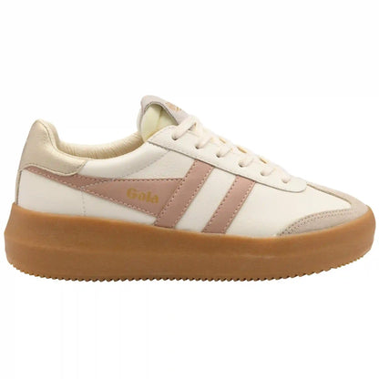 Gola Classics Women's Athena Leather Sneakers - Off White/Bone/Cameo/Gold/Gum