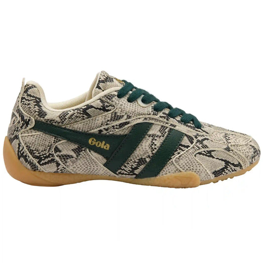 Gola Classics Women's Corva Snake Sneakers - Off White/Evergreen/Gum