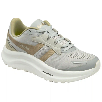 Gola Performance Women's Veris Tempo Sneakers - Arcade White/Metallic Gold