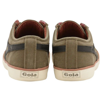 Vegan Gola Classics Men's Comet Plimsoll Trainer - Khaki/Black