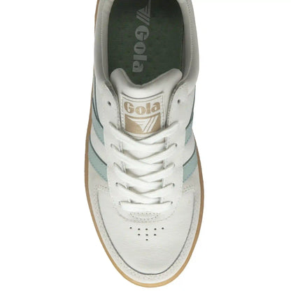 Gola Classics Women's Grandslam Elite Sneakers - White/Surf/Evergreen/Gum