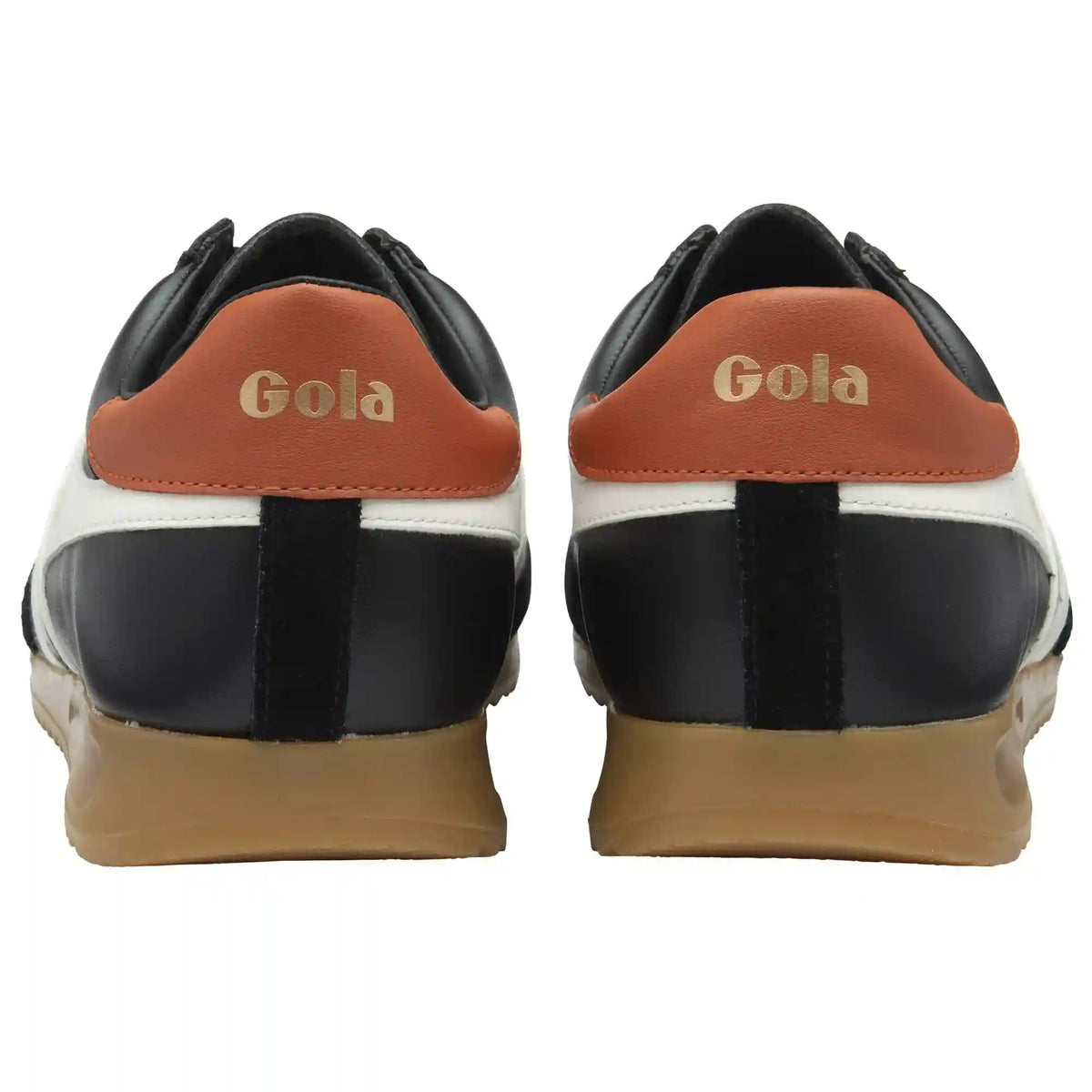 Gola Classics Men's Torpedo Leather Sneakers - Black/Off White/Moody Orange