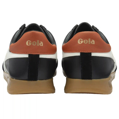Gola Classics Men's Torpedo Leather Sneakers - Black/Off White/Moody Orange