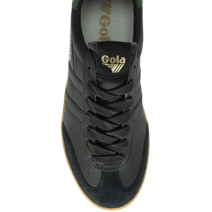 Gola Classics Men's Cyclone Leather '76 Sneakers - Black/Evergreen/Gum
