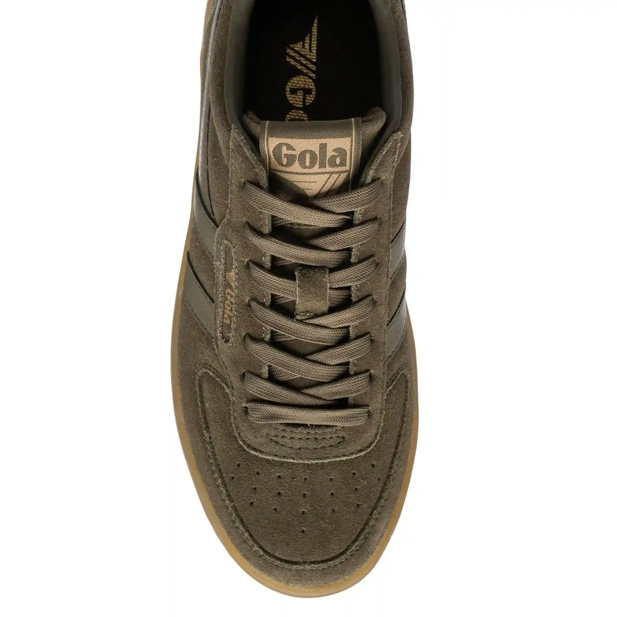 Gola Classics Women's Hawk Suede '86 Sneakers - Khaki/Gum