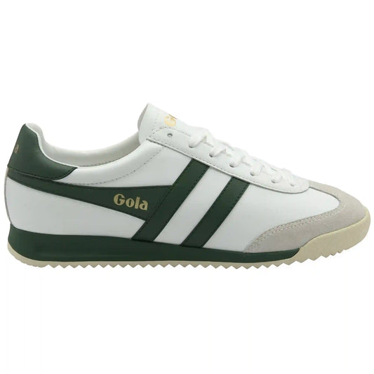 Gola Classics Men's Torpedo Leather Sneakers - White/Evergreen/Off White