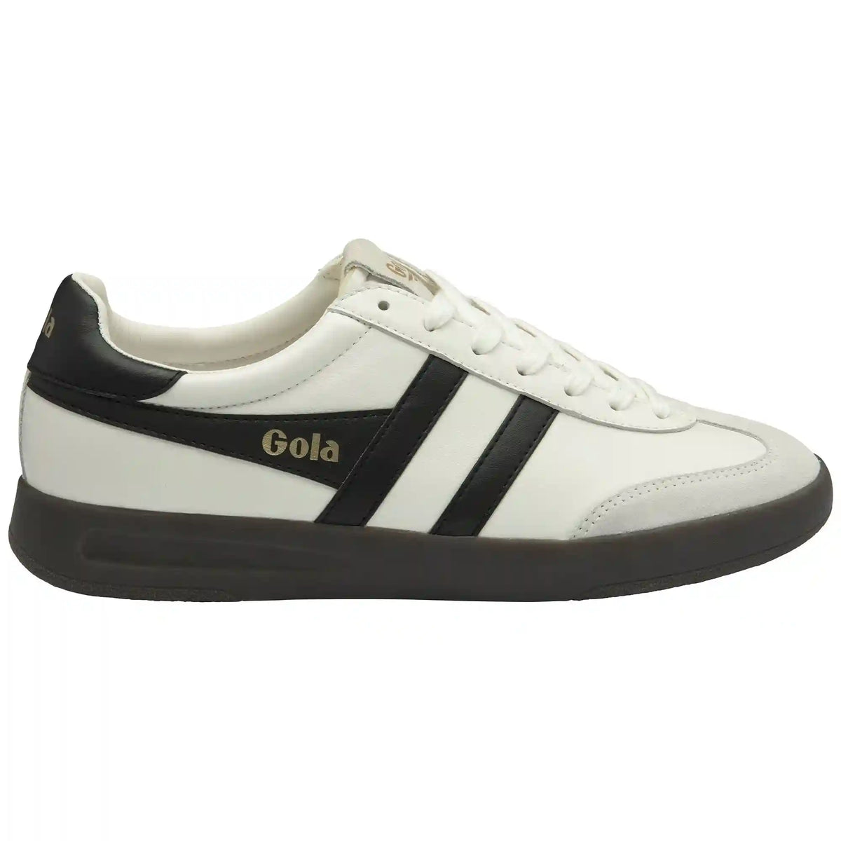 Gola Classics Men's Cyclone Leather Sneakers - White/Black/Dark Gum