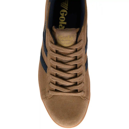 Gola Classics Men's Equipe II Suede Sneakers - Tobacco/Navy