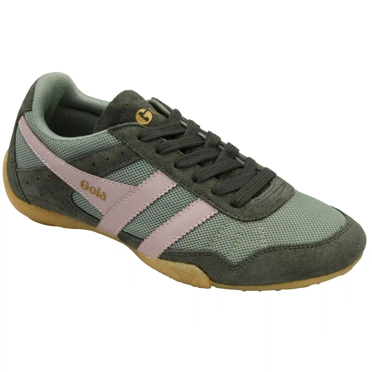Gola Classics Women's Cascade Sneakers - Green Mist/Dark Khaki/Chalk Pink/Gum