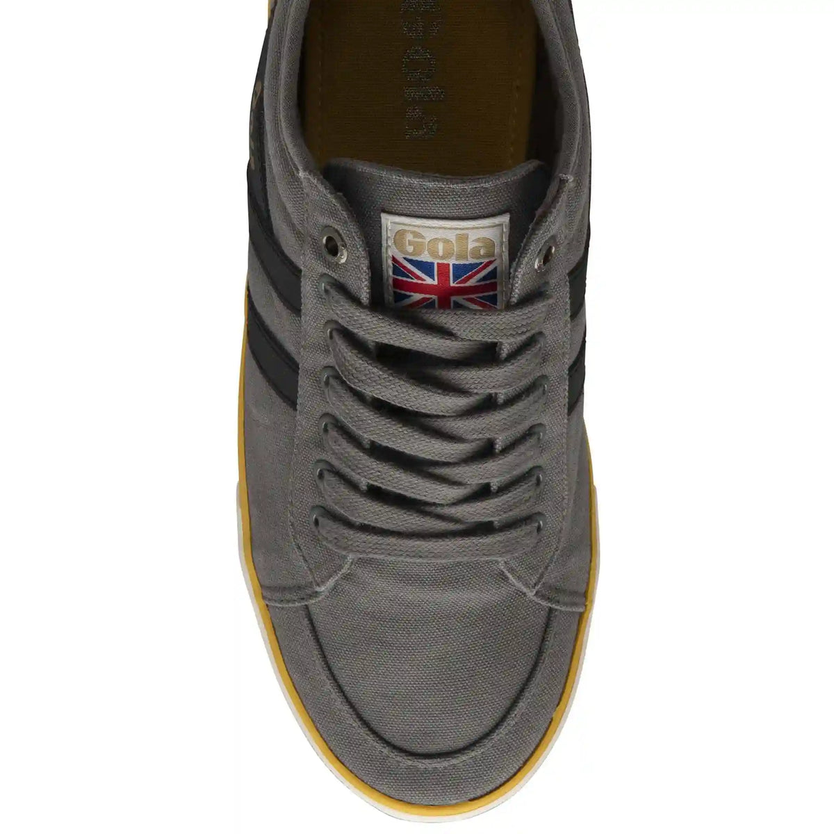 Vegan Gola Classics Men's Comet Plimsoll Sneakers - Ash/Black/Sun