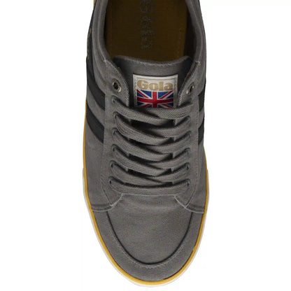 Vegan Gola Classics Men's Comet Plimsoll Sneakers - Ash/Black/Sun