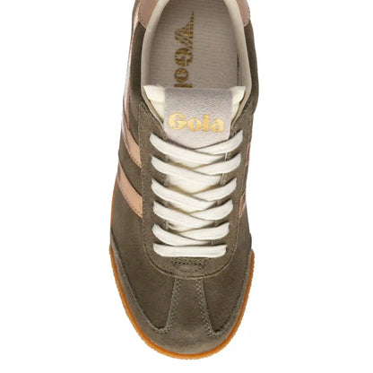 Gola Classics Women's Elan Glitz Sneakers - Khaki/Rose Gold/Cameo