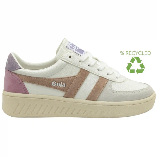 Gola Classics Women's Grandslam Trident Sneakers - White/Cameo/Lily