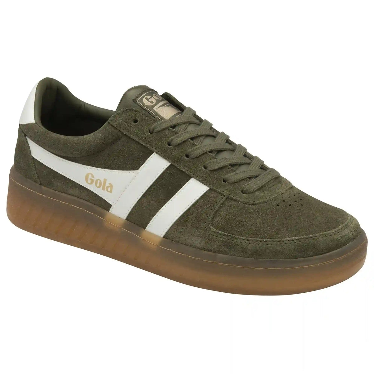 Gola Classics Men's Grandslam Suede Sneakers - Khaki/Off White/Gum