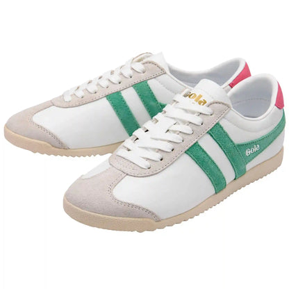 Gola Classics Women's Bullet Pure Sneakers - White/Jade/Fluro Pink