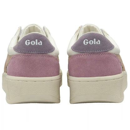 Gola Classics Women's Grandslam Trident Sneakers - White/Cameo/Lily