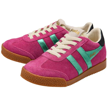 Gola Classics Kids' Elan Glitz Sneakers - Fuchsia/Emerald/Black