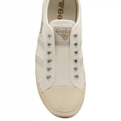 Vegan Gola Classics Women's Coaster Slip - Off White/Off White