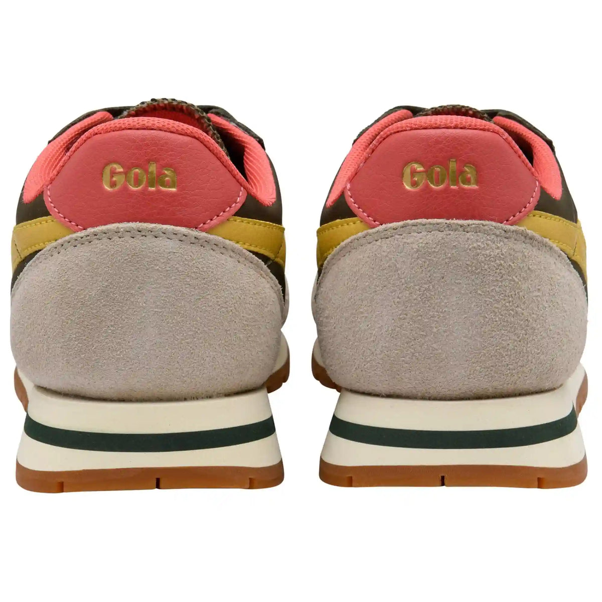 Gola Classics Women's Daytona Chute Sneakers - Dark Khaki/Bone/Pollen