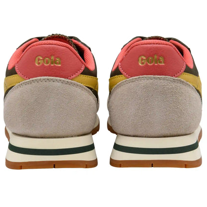 Gola Classics Women's Daytona Chute Sneakers - Dark Khaki/Bone/Pollen