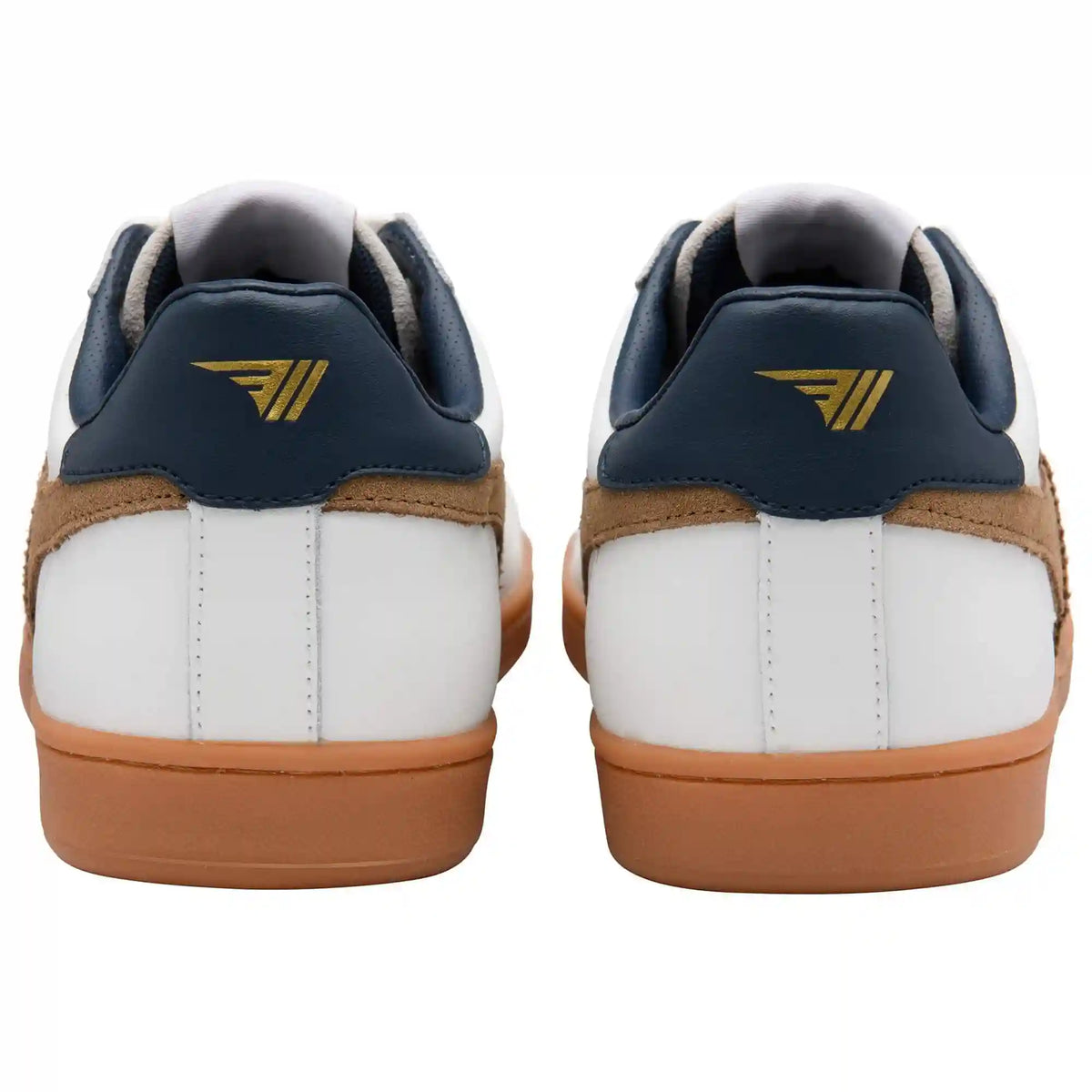 Gola Classics Men's Equipe II Leather Sneakers - White/Tobacco/Navy
