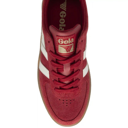 Gola Classics Women's Grandslam Suede Sneakers - Red/Off White/Gum