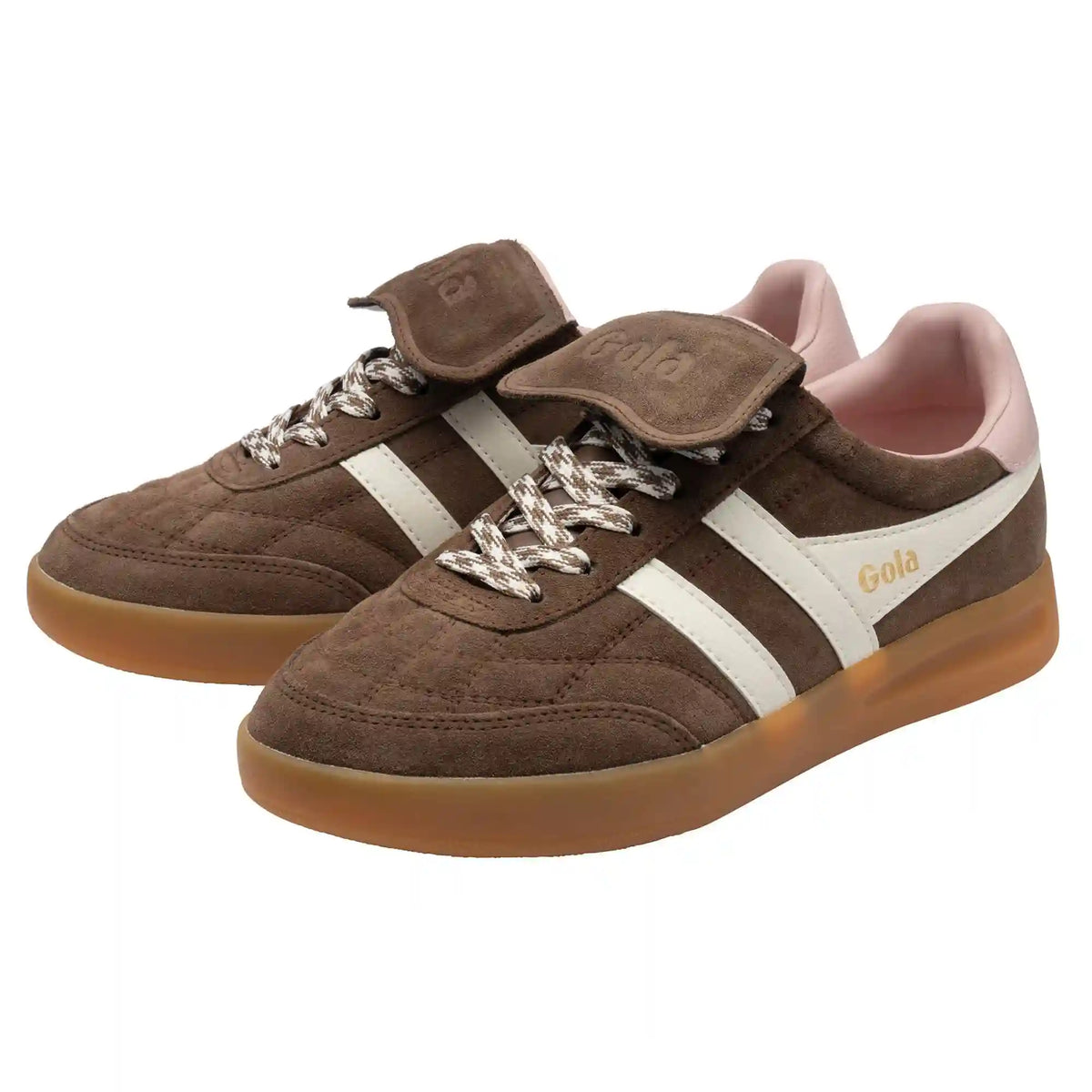 Gola Classics Women's Stadia '86 Sneakers - Otter/Off White/Chalk Pink/Gum