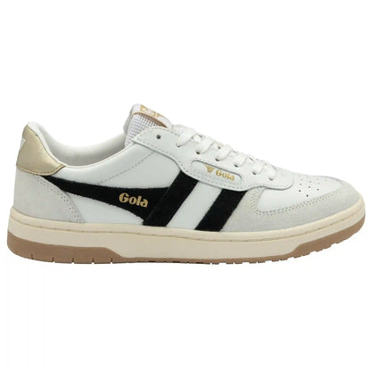 Gola Classics Women's Hawk Sneakers - White/Black/Gold