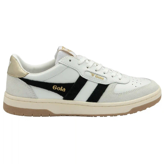 Gola Classics Women's Hawk Sneakers - White/Black/Gold
