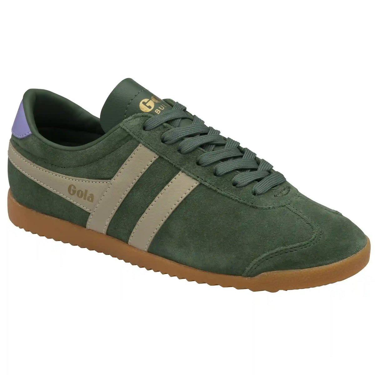Gola Classics Women's Bullet Suede Sneakers - Evergreen/Bone/Wisteria